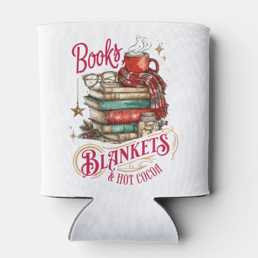 Books Blankets and Hot Cocoa  缶クーラー (裏面)