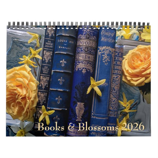 Books & Blossoms 2026 カレンダー (カバー)