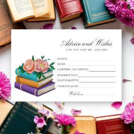Books Bridal Shower Advice and Wishes 便箋