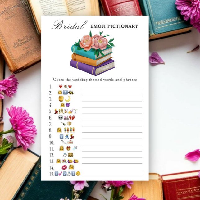 Books Bridal shower Emoji Pictionary game (クリエイターアップロード済み)