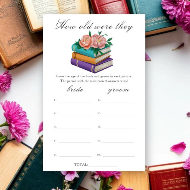 Books Bridal shower How old were they game (クリエイターアップロード済み)