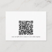 Books Bridal shower QR code for registry  エンクロージャーカード (裏面)