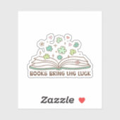 Books Bring The Luck St Patrick's Day Bookish シール (シート)