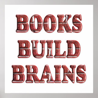 Books Build Brains - 11.80ドルから ポスター