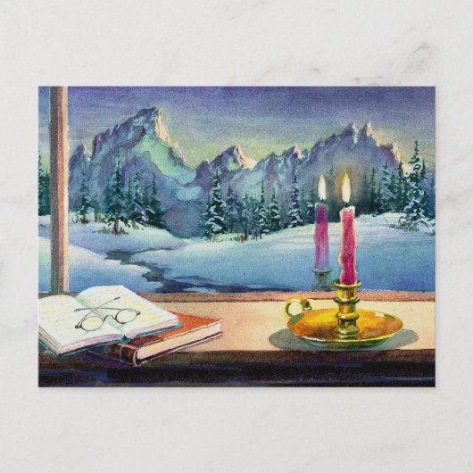 BOOKS & CANDLE by SHARON SHARPE ポストカード (正面)