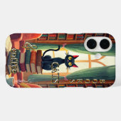 Books Cats and Coffee Phone Case  Case-Mate iPhoneケース (裏面 (横))