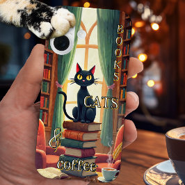Books Cats and Coffee Phone Case  iPhone 16ケース