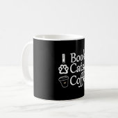 Books Cats & Coffee コーヒーマグカップ (正面左)