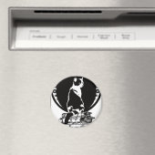 Books,cats,life is sweet Kopie_vectorized マグネット (インサイチュ (食洗機))