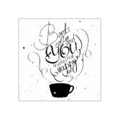 Books Coffeeと私を幸せにする ラバースタンプ (インプリント)