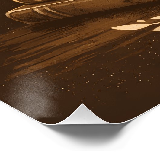 Books, Coffee & Quiet – Dark Academia Book Lover ポスター (コーナー)