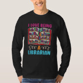 Books Cute Writer Librarian  Library Bookworm Book Tシャツ (正面)