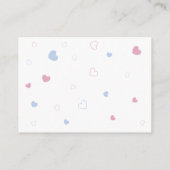 Books de Revelação de Gênero de Ursos para Bebê エンクロージャーカード (裏面)