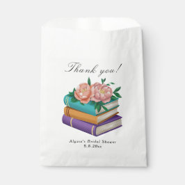 Books Floral Bridal Shower Thank you フェイバーバッグ