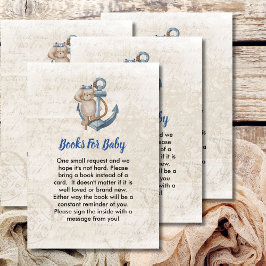 Books Forベビーアホイそれが男の子の航海のテーマ エンクロージャーカード