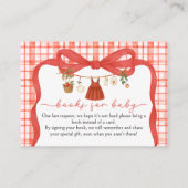 Books for Baby Apple of Our Eye Baby Shower エンクロージャーカード (正面)