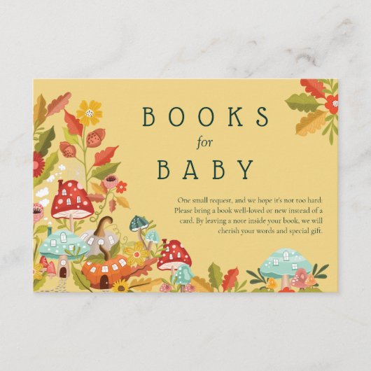 Books for Baby Autumn Leaves Mushrooms & Pumpkins エンクロージャーカード (正面)