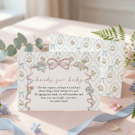 Books for Baby Baby in Bloom Baby Shower エンクロージャーカード