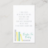 Books For Baby Baby Shower エンクロージャーカード (正面)