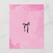 Books For Baby Ballet Theme Card 招待状 (裏面)