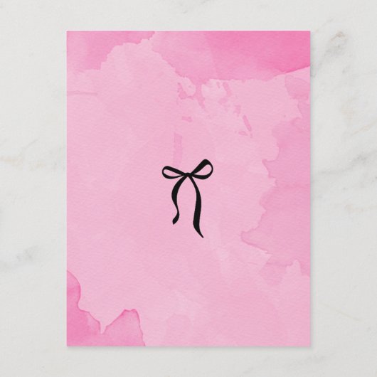 Books For Baby Ballet Theme Card 招待状 (裏面)