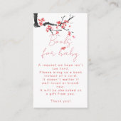 Books for Baby Blooming Pink Blossom Baby Shower エンクロージャーカード (正面)
