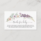 Books for Baby  Boho Floral Baby Shower custom  エンクロージャーカード (正面)