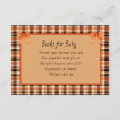 Books for Baby Brown and Orange Plaid エンクロージャーカード (正面)