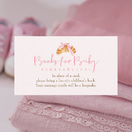 Books for Baby Bun in the Oven Coquette Croissant エンクロージャーカード