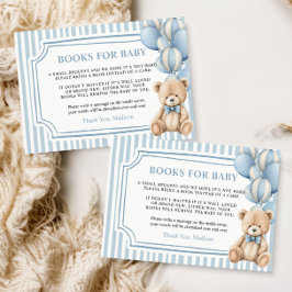 Books for Baby Card Blue Bear エンクロージャーカード