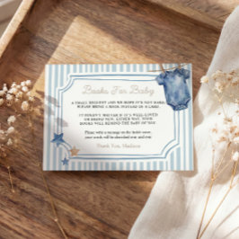 Books for Baby Card Blue Jean エンクロージャーカード