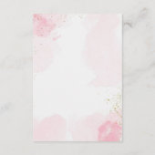 Books for Baby Card Stork & Cloud Baby Girl Theme  エンクロージャーカード (裏面)