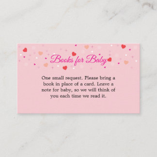 Books For Baby Card to Include with Invitations エンクロージャーカード