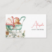 Books for Baby Christmas Gingerbread Baby Shower エンクロージャーカード (裏面)