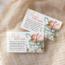 Books for Baby Christmas Gingerbread Baby Shower エンクロージャーカード