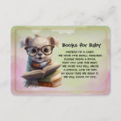 Books for Baby Cute Puppy Dog Reading A Book エンクロージャーカード (正面)