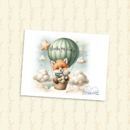 Books For Baby Fox Adventure Hot Air Balloon エンクロージャーカード