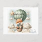 Books For Baby Fox Adventure Hot Air Balloon エンクロージャーカード (正面)