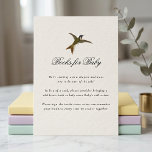 Books for Baby Garden Floral Baby Shower Gifts エンクロージャーカード<br><div class="desc">Elevate your baby shower with our botanical books for baby request card, a summer garden floral invitation insert that perfectly captures the trend for intentional gifting. This elegant botanical library request card features hummingbirds, butterflies and colorful flowers, it is a fully editable digital template, allowing you to seamlessly customize the...</div>