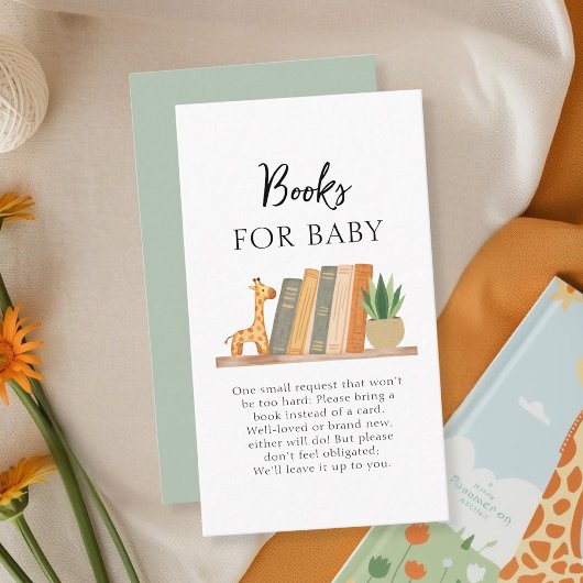 Books For Baby Gender Neutral Baby Shower エンクロージャーカード
