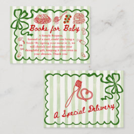 Books for Baby Green Bow Frame Enclosure Card エンクロージャーカード