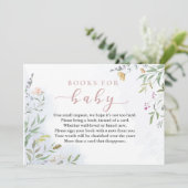 Books for Baby Insert Card for Baby Shower 招待状 (スタンド正面)
