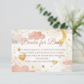 Books for Baby Insert | Cute Celestial Baby Shower サンキューカード (スタンド正面)