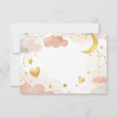 Books for Baby Insert | Cute Celestial Baby Shower サンキューカード (裏面)