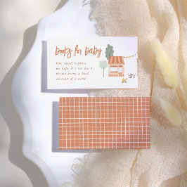 Books For Baby It Takes A Village Baby Shower エンクロージャーカード