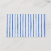 Books for Baby Italian Sailboat Blue Baby Shower エンクロージャーカード (裏面)