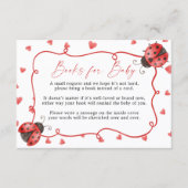 Books for Baby ladybug Request Card エンクロージャーカード (正面)