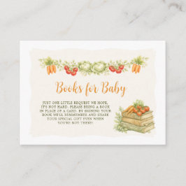 Books for Baby locally grown vegetable Garden  エンクロージャーカード