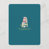 Books For Baby Mom-osa Theme Baby Shower Card ノートカード (裏面)