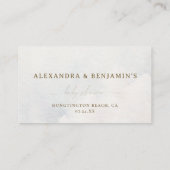 Books For Baby Moon White Twinkle Stars Shower エンクロージャーカード (裏面)